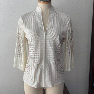 Obstinee by IKA Ribbon zippered shirt size  8